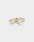 Load image into Gallery viewer, 2.0 CT Round Lab Grown Diamond Cluster Sparkle Engagement Ring
