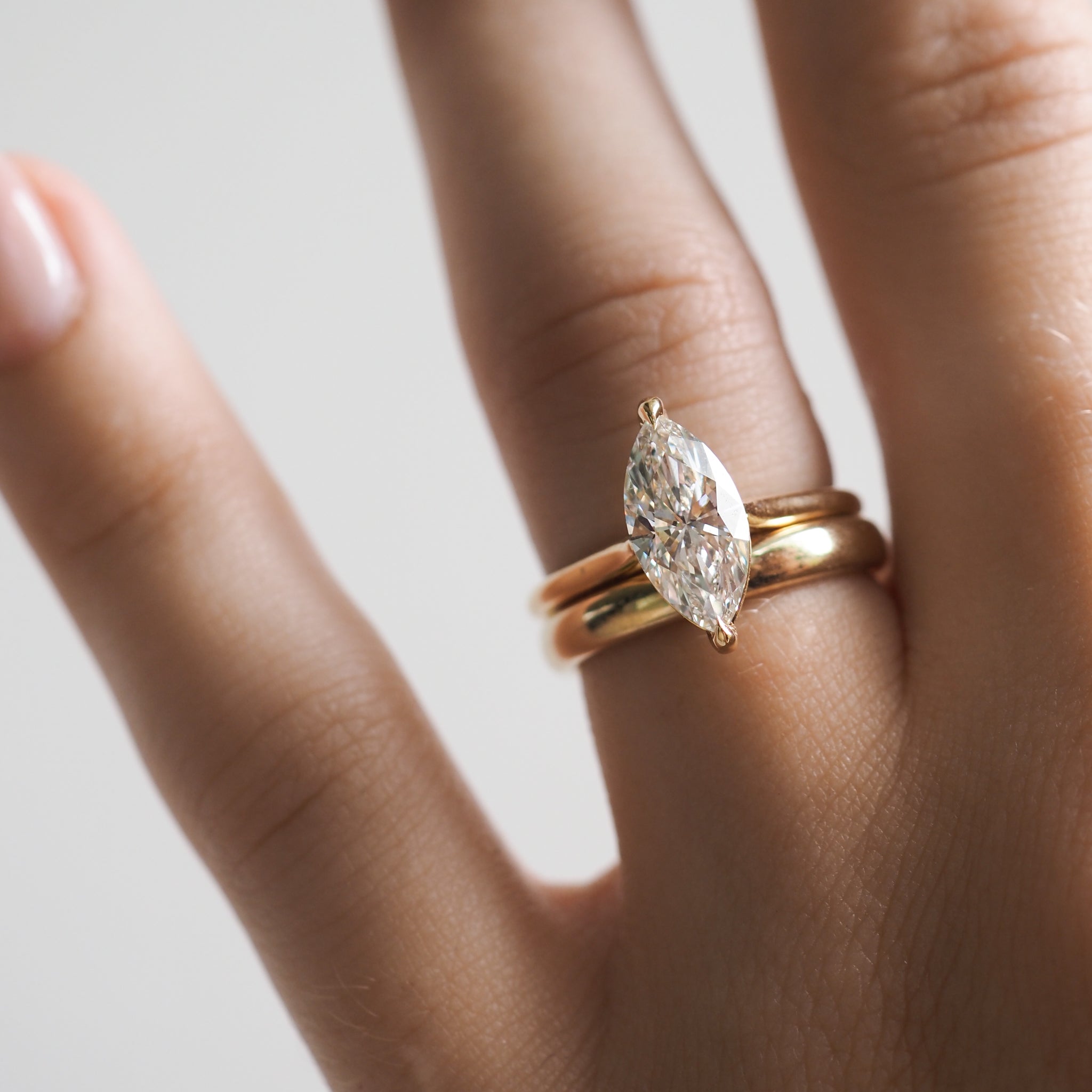 Exquisite 1.0 CT Marquise Lab-Grown Diamond Solitaire Ring