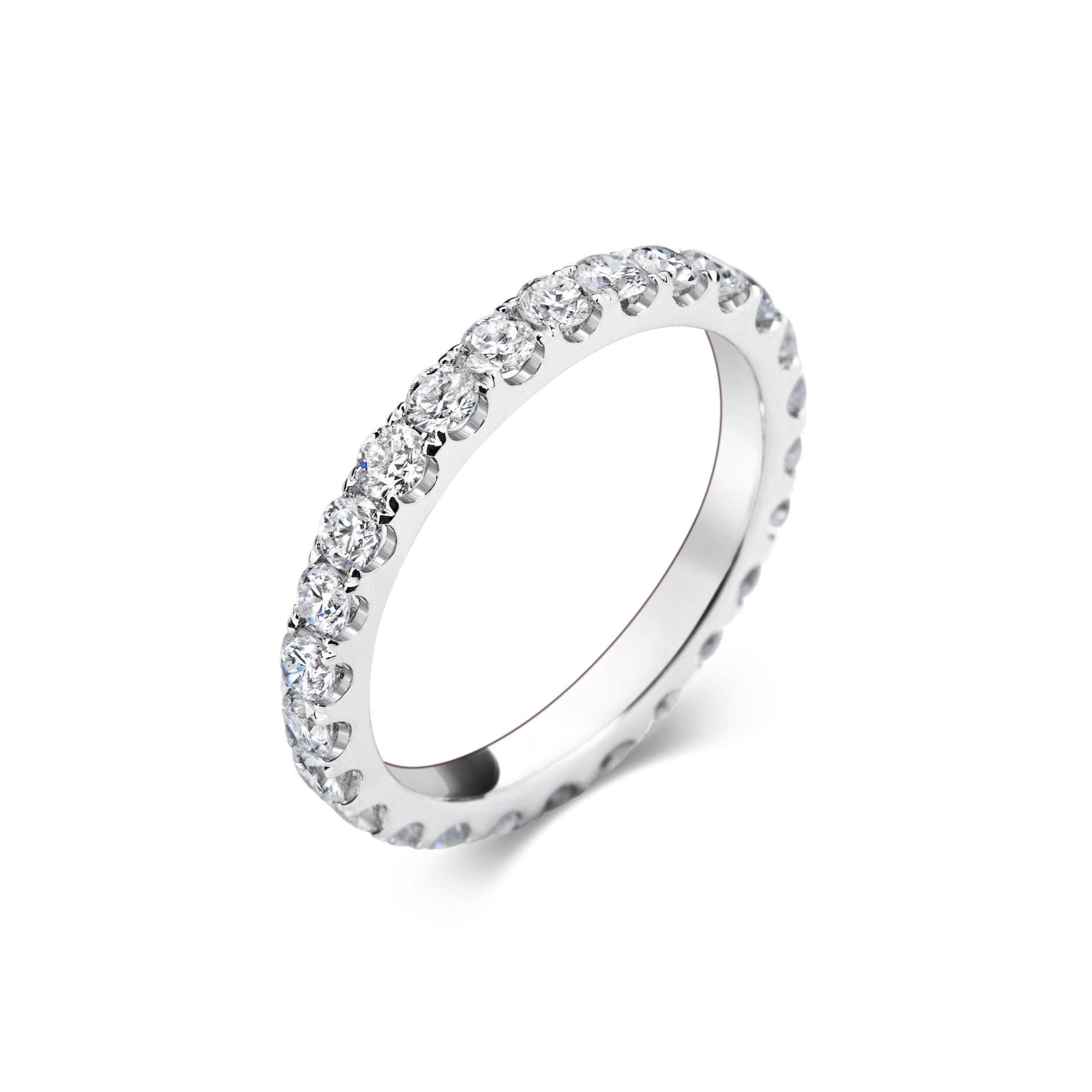 1.15 CT Round Full Eternity Stackable Wedding Band