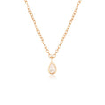 Load image into Gallery viewer, 0.3 TCW Pear-Shaped Lab-Grown Diamond Bezel Necklace in Gold
