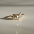 Load image into Gallery viewer, 1.60 CT Marquise & Round Lab-Grown Diamond Gold Engagement Ring
