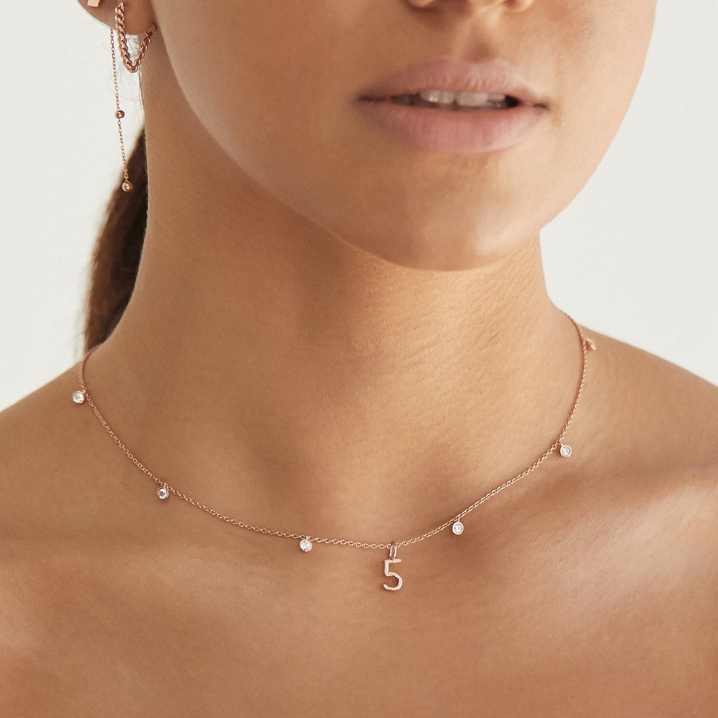 Elegant 0.5 TCW Round Lab-Grown Diamond Necklace