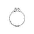 Load image into Gallery viewer, 0.7 ct Oval F- VS1 Diamond Halo & Pave Engagement Ring
