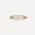 Load image into Gallery viewer, 0.20 CT Princess-Cut Lab Grown Diamond Wedding Band in Gold 5
