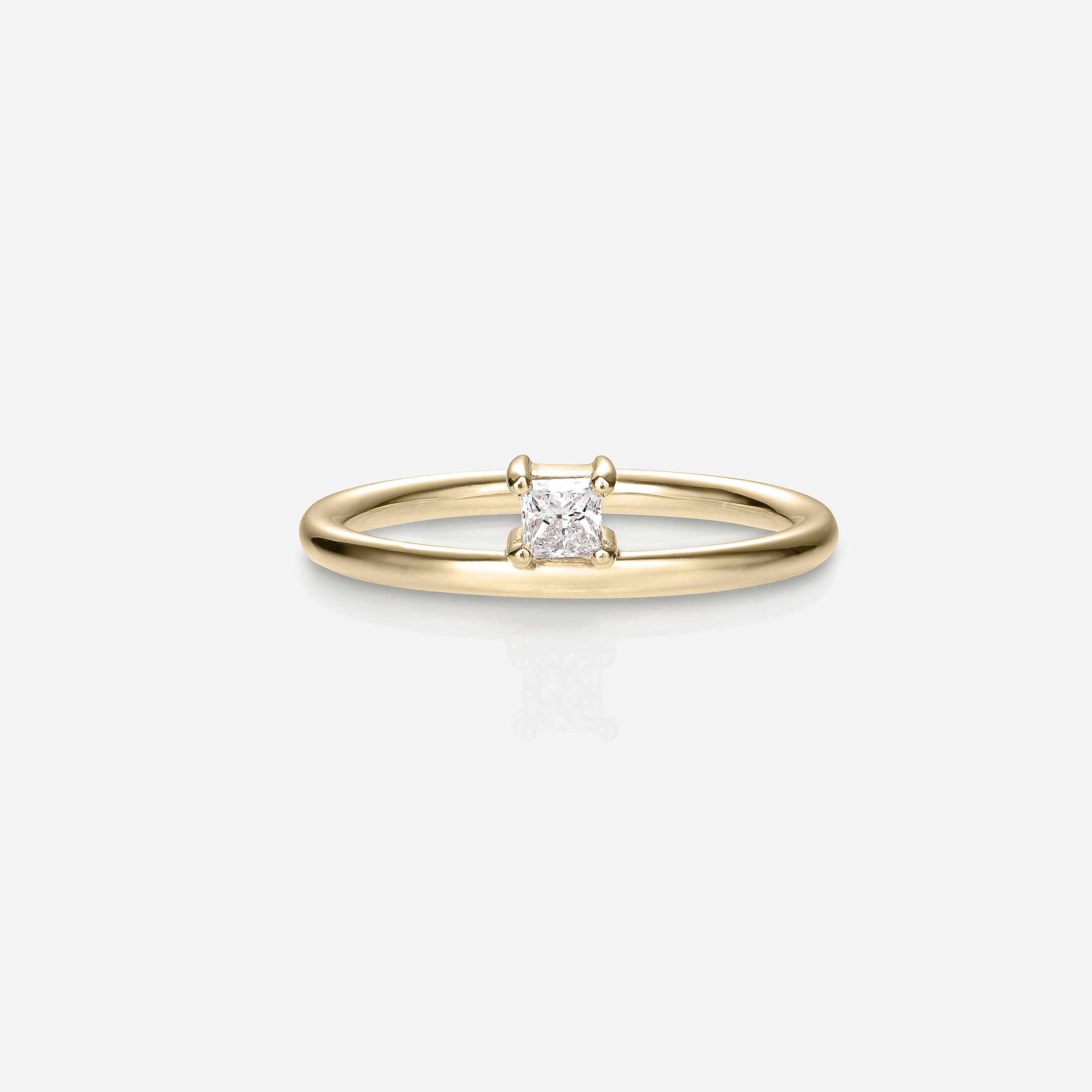 0.20 CT Princess-Cut Lab Grown Diamond Wedding Band in Gold 5