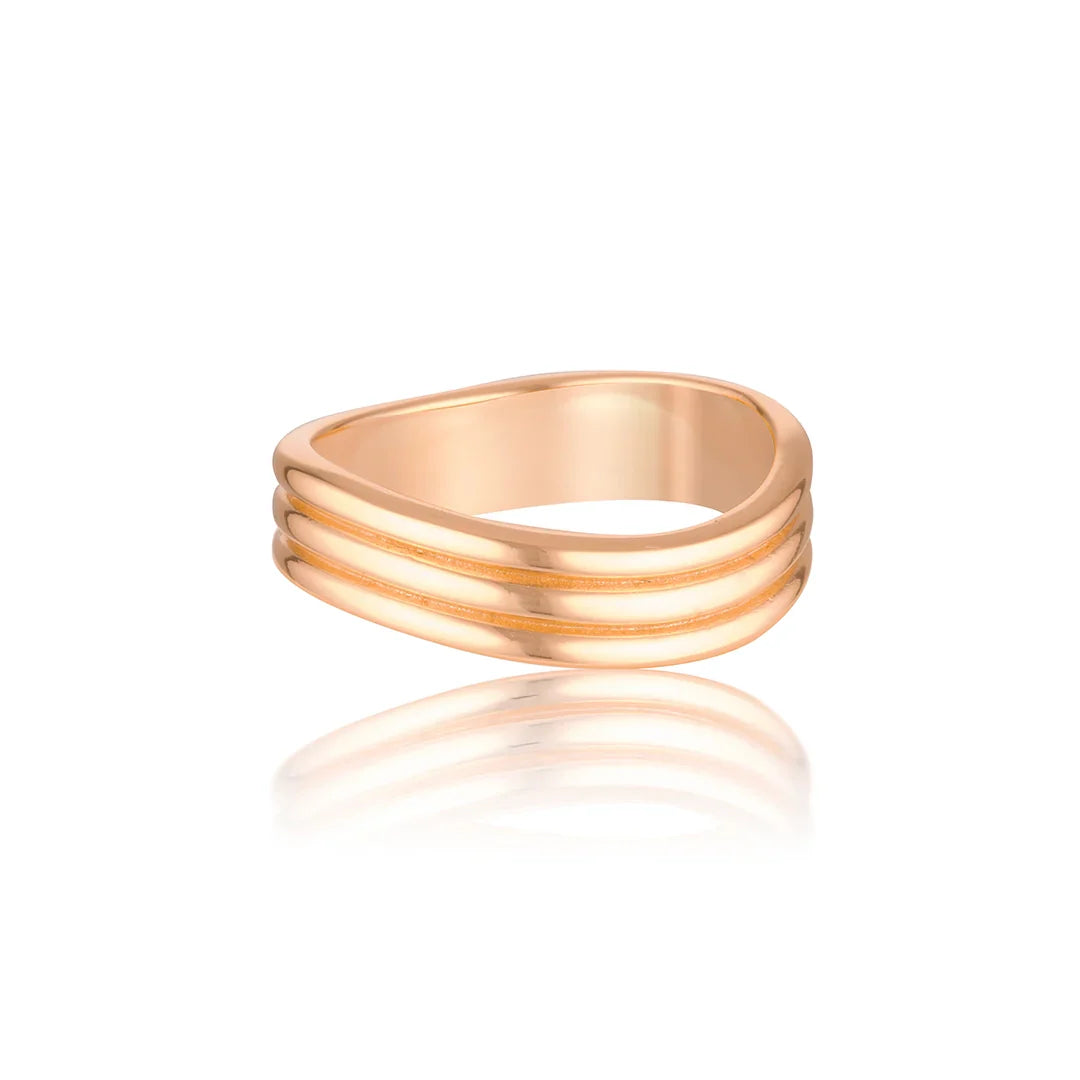 Triple Layered Wedding Band