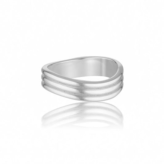 Triple Layered Wedding Band