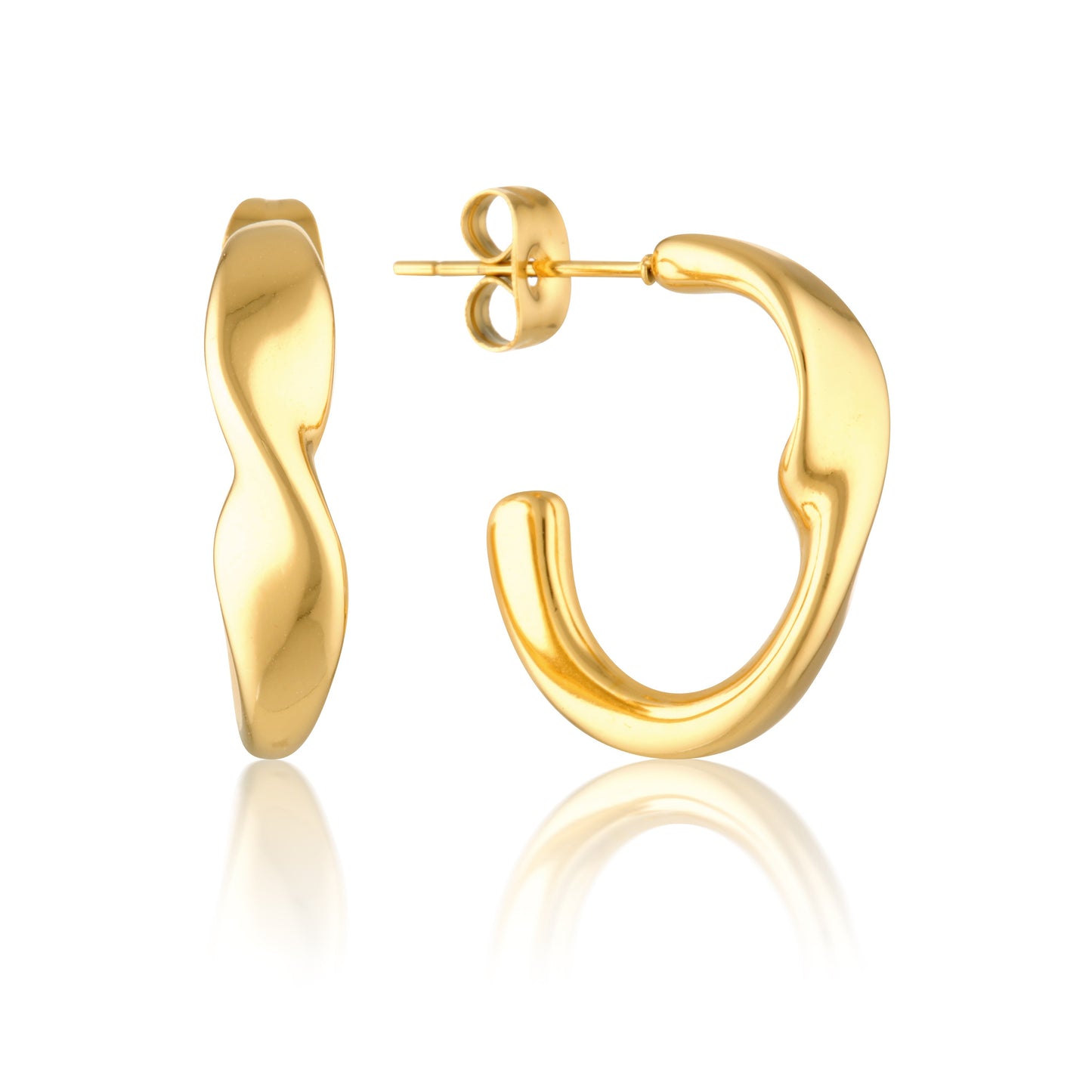Swirl Hoop Earrings 1