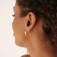 Load image into Gallery viewer, Swirl Hoop Earrings
