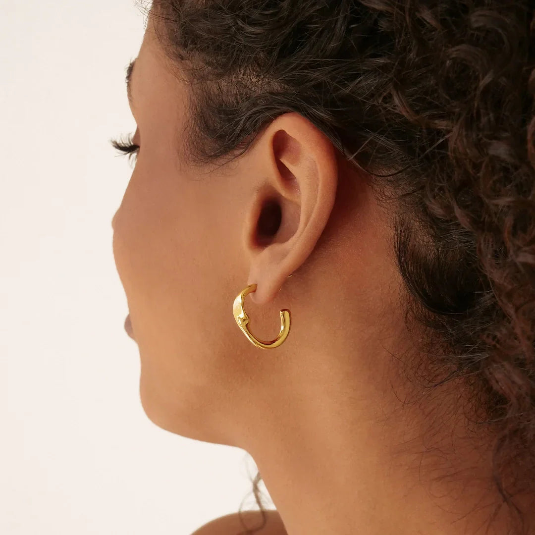 Swirl Hoop Earrings