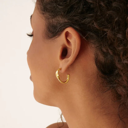 Swirl Hoop Earrings 4
