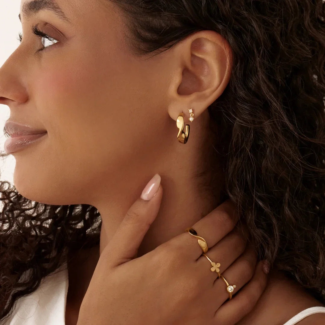 Swirl Hoop Earrings 22