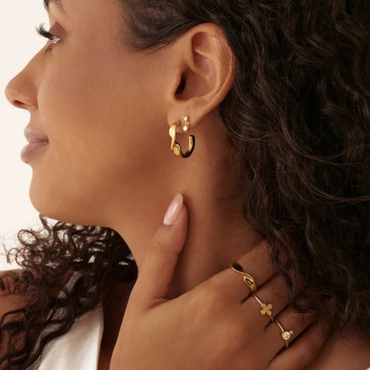 Swirl Hoop Earrings 23