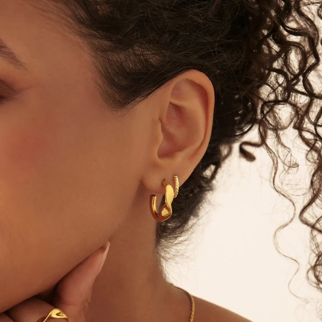 Swirl Hoop Earrings 7