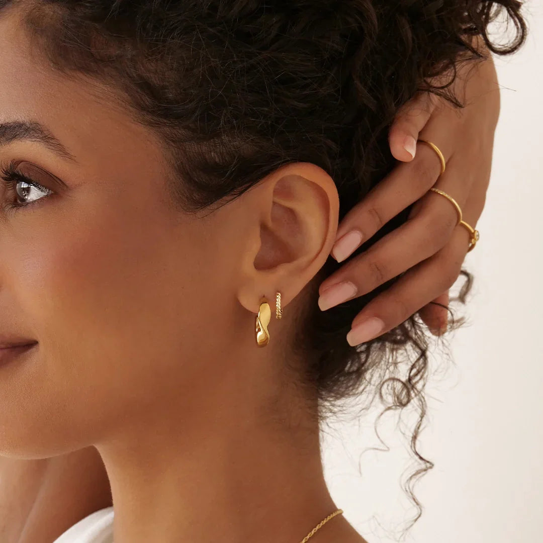 Swirl Hoop Earrings 9