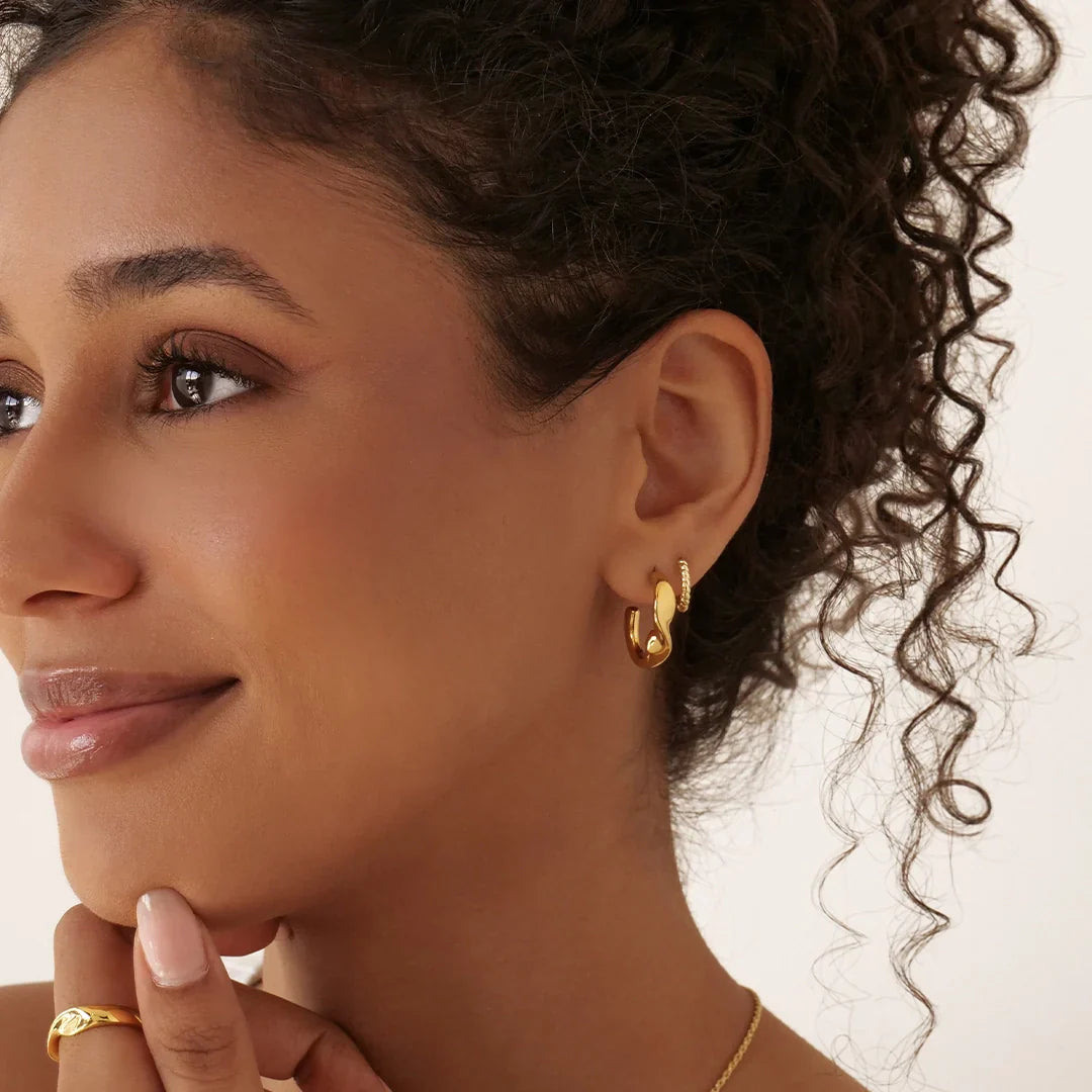 Swirl Hoop Earrings 10