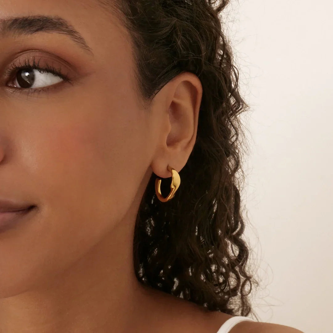 Swirl Hoop Earrings