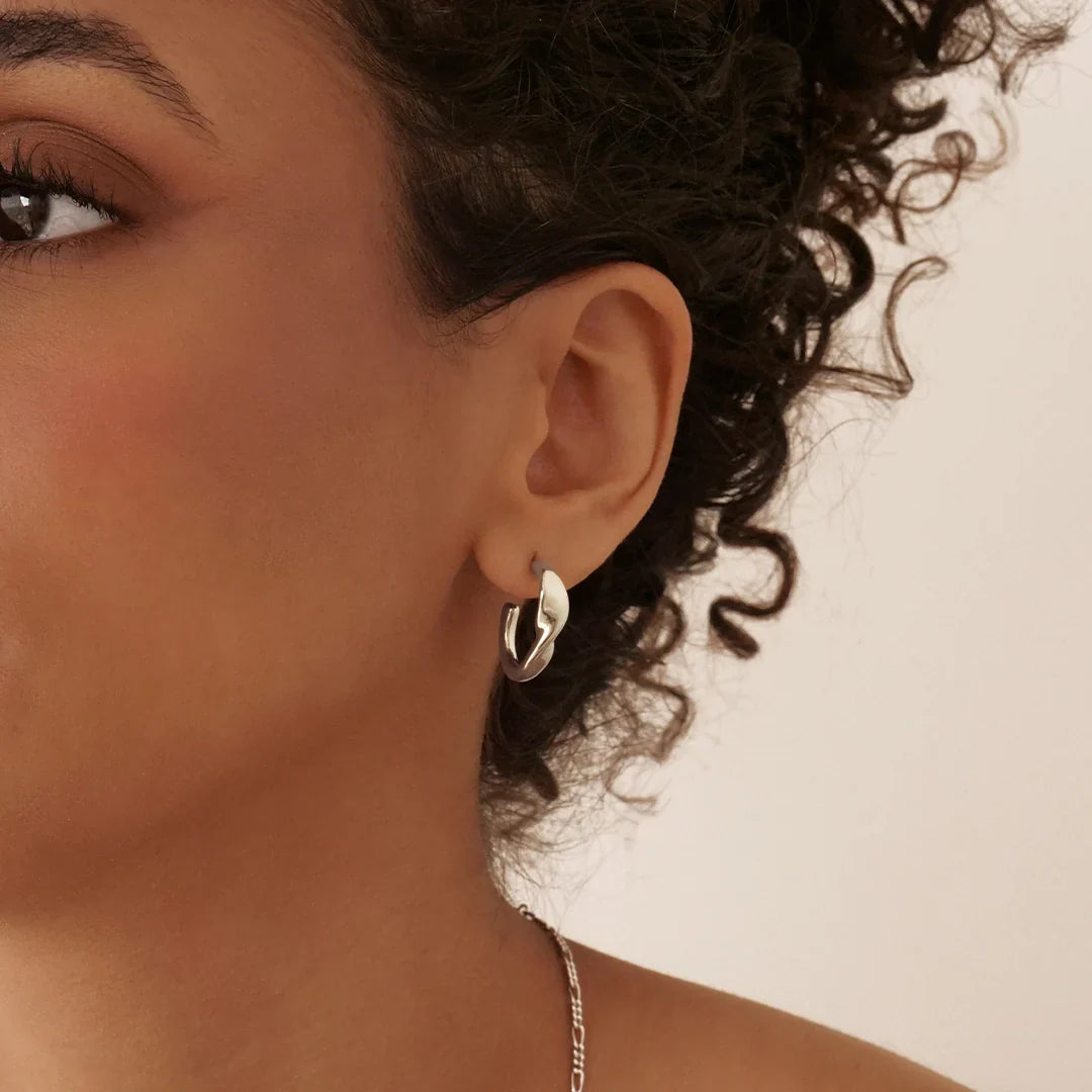 Swirl Hoop Earrings 12