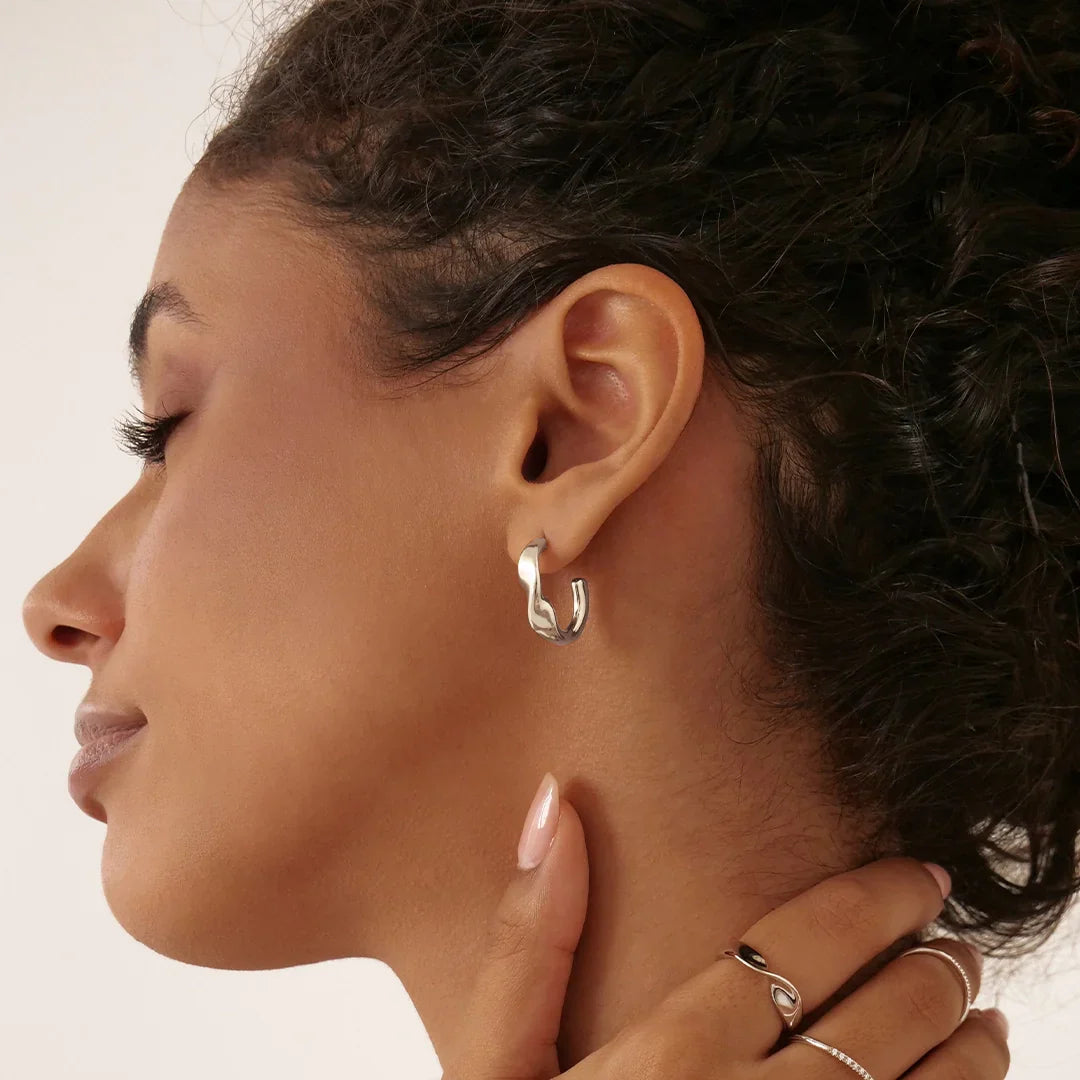 Swirl Hoop Earrings 13