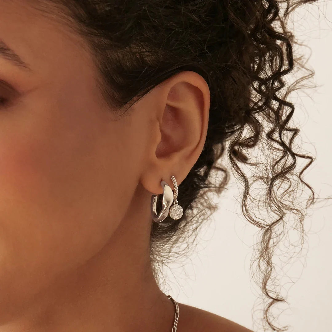 Swirl Hoop Earrings 17