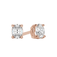 Load image into Gallery viewer, 2.0 TCW Dazzling Oval Lab-Grown Diamond Stud Earrings in Gold Setting
