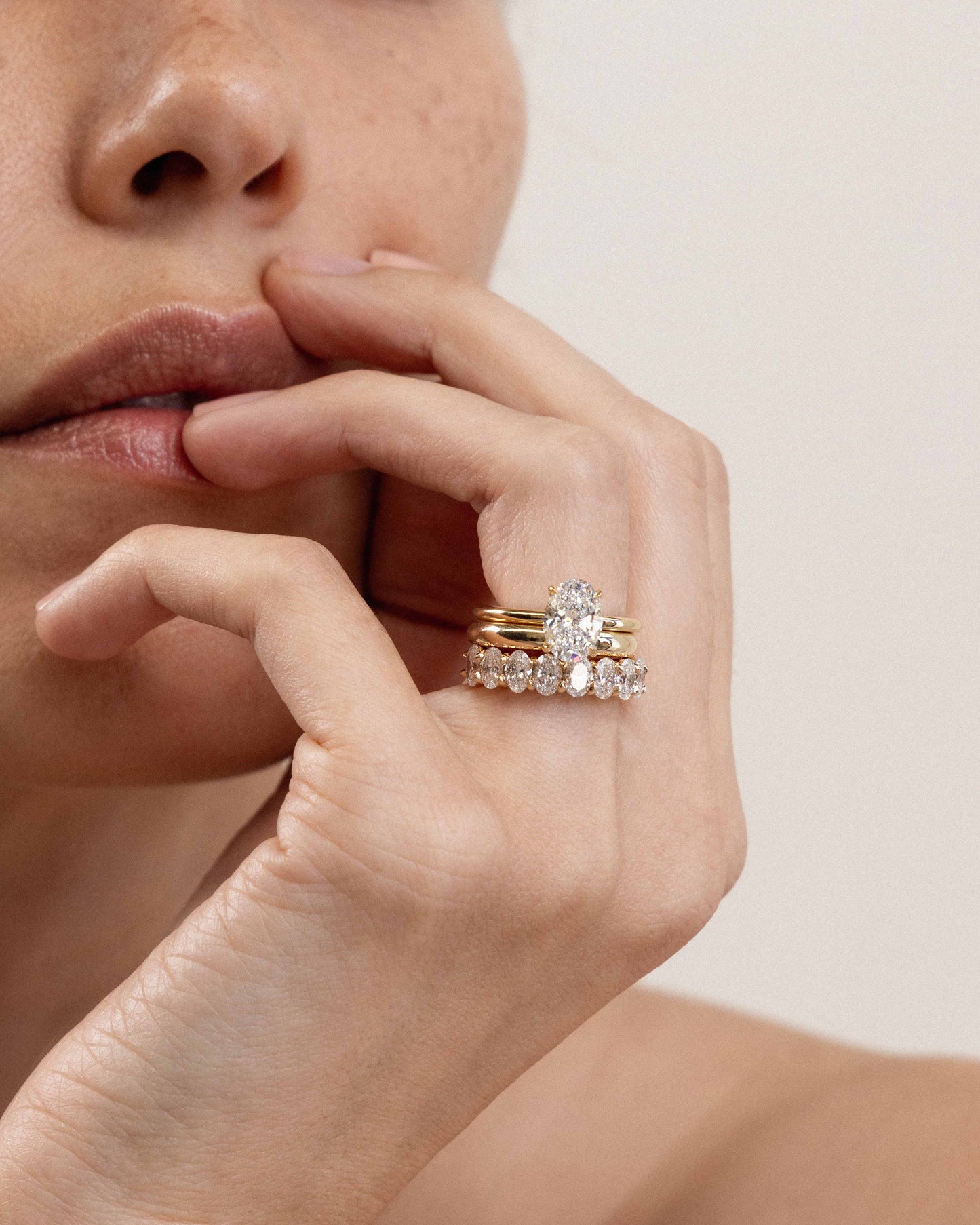 Solitaire-Oval Lab Grown Diamond Engagement Ring
