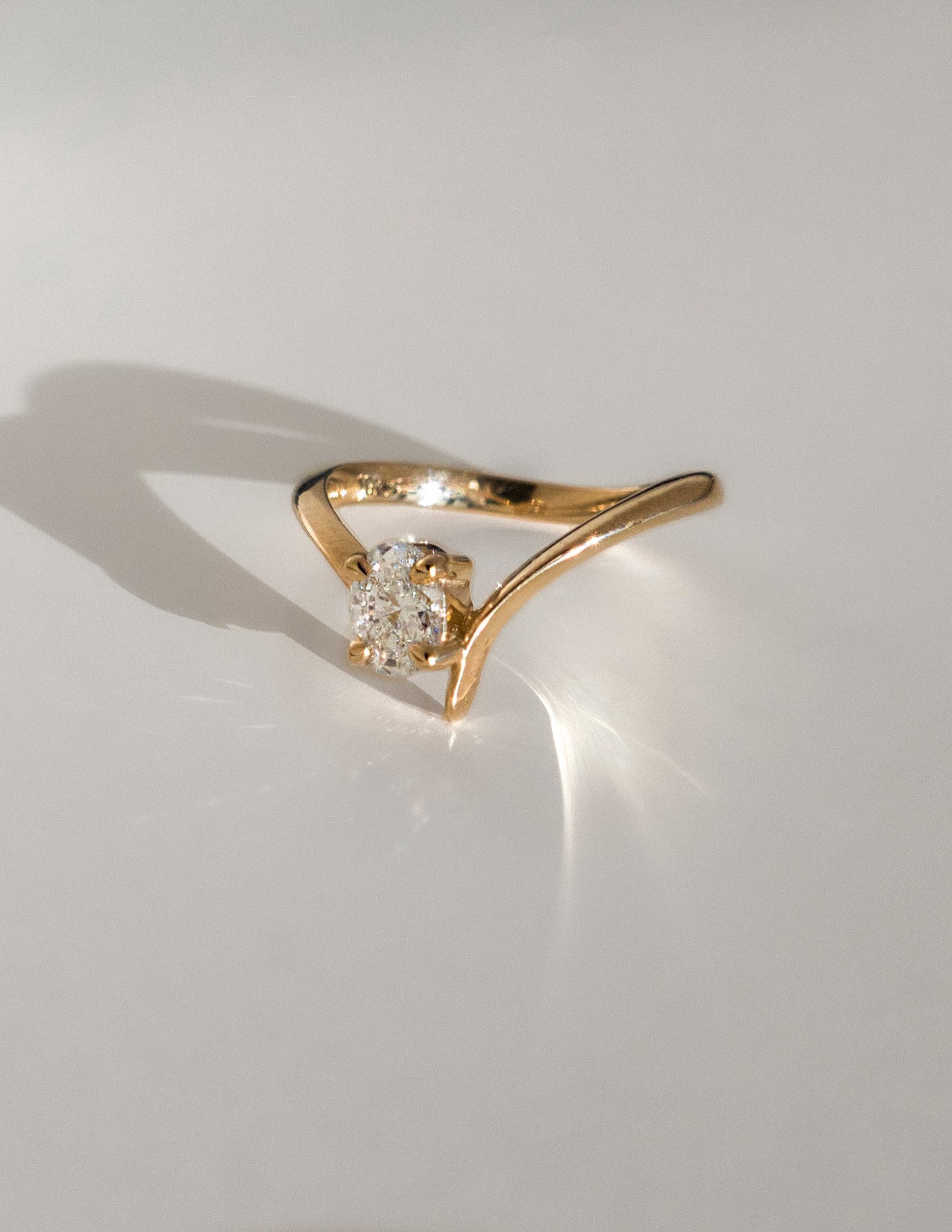 Solitaire-Oval Lab Grown Diamond Engagement Ring