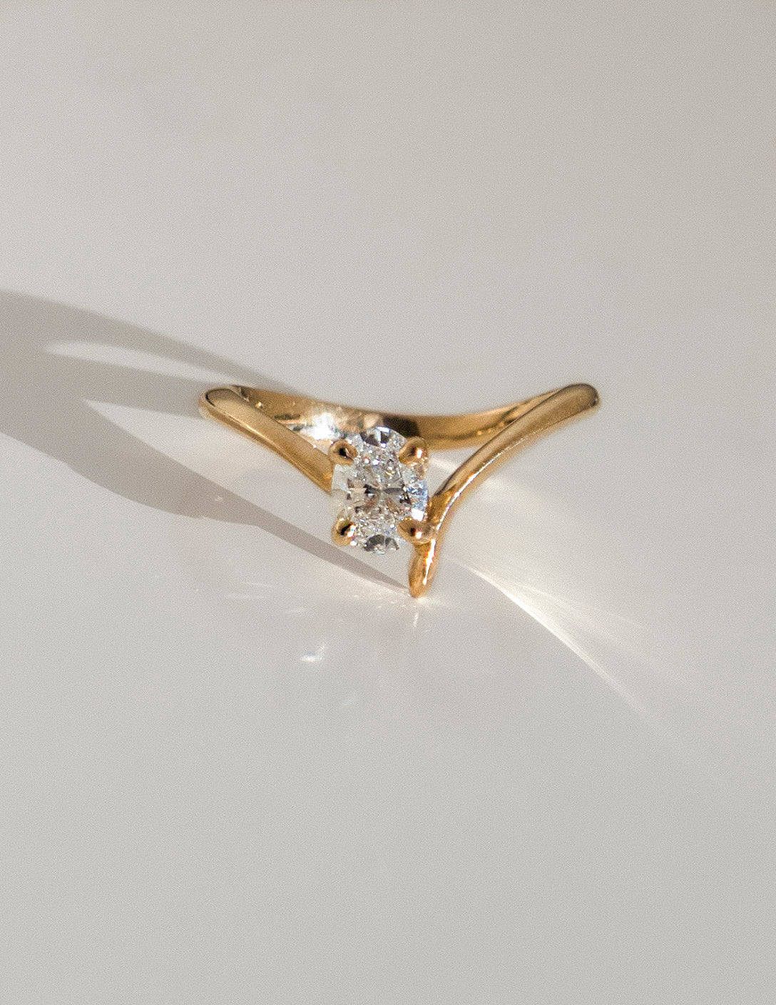 Solitaire-Oval Lab Grown Diamond Engagement Ring