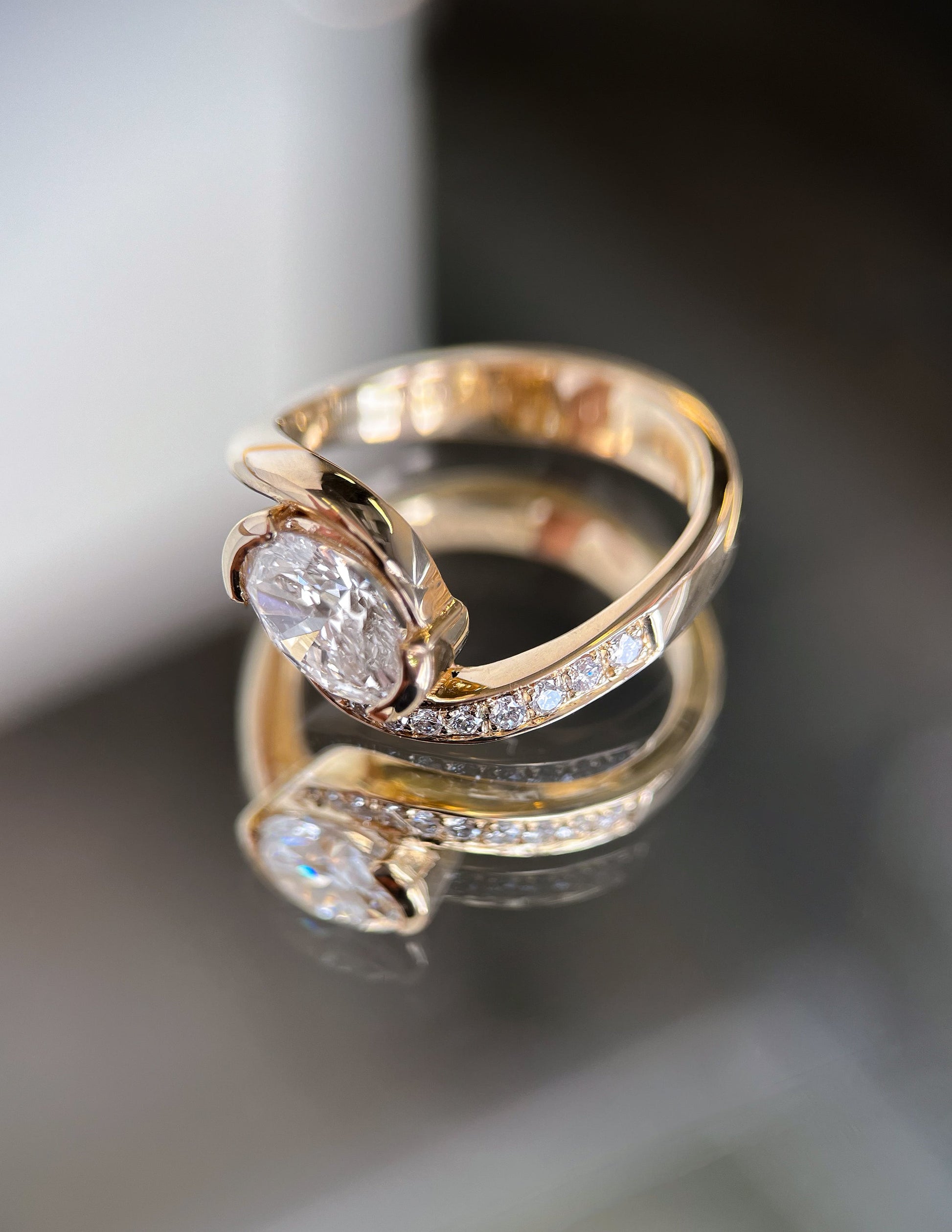 Solitaire-Oval Lab Grown Diamond Engagement Ring
