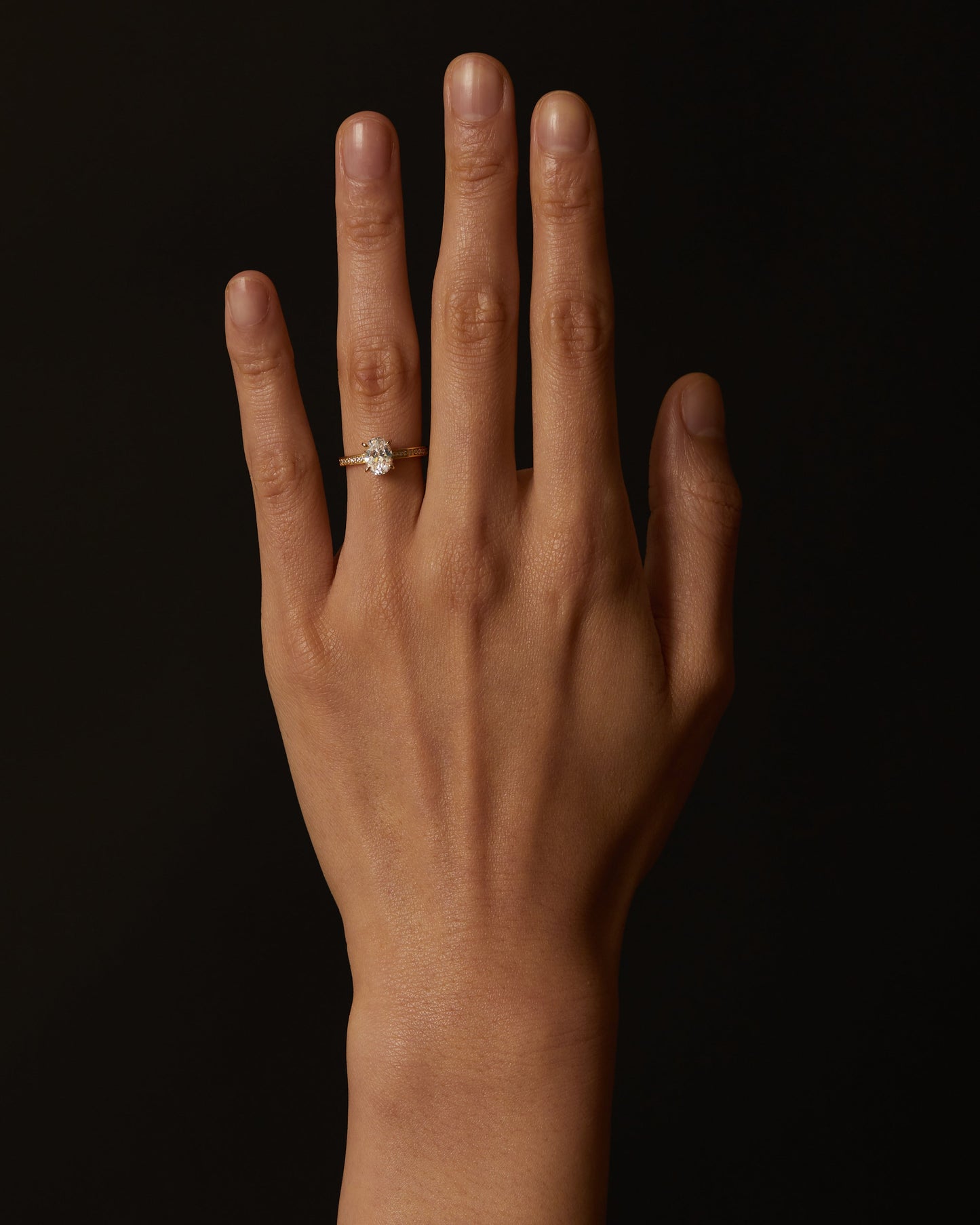 Solitaire-Oval Lab Grown Diamond Engagement Ring