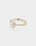 Load image into Gallery viewer, 2.0 CT Oval Lab Grown Diamond Pave Engagement Ring
