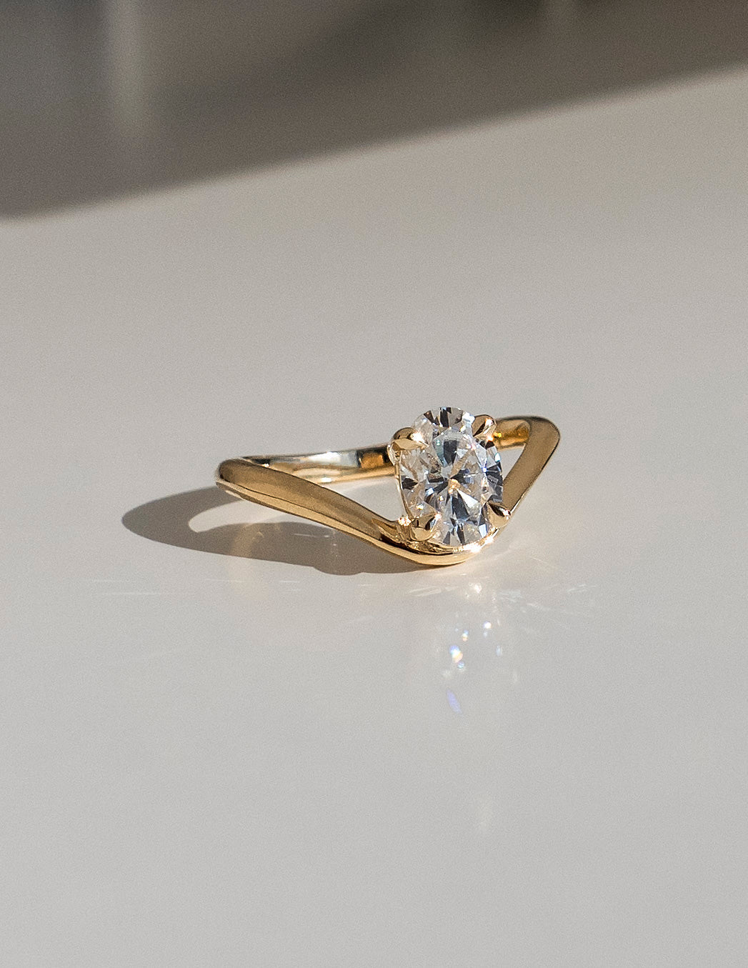 Solitaire-Oval Lab Grown Diamond Engagement Ring