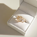 Load image into Gallery viewer, Radiant 2.0 CT Oval Bezel Trio Lab-Grown Diamond Engagement Ring
