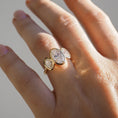 Load image into Gallery viewer, Radiant 2.0 CT Oval Bezel Trio Lab-Grown Diamond Engagement Ring
