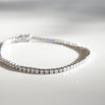 Load image into Gallery viewer, Elegant 3.0 TCW Lab-Grown Round Diamond Tennis Bracelet
