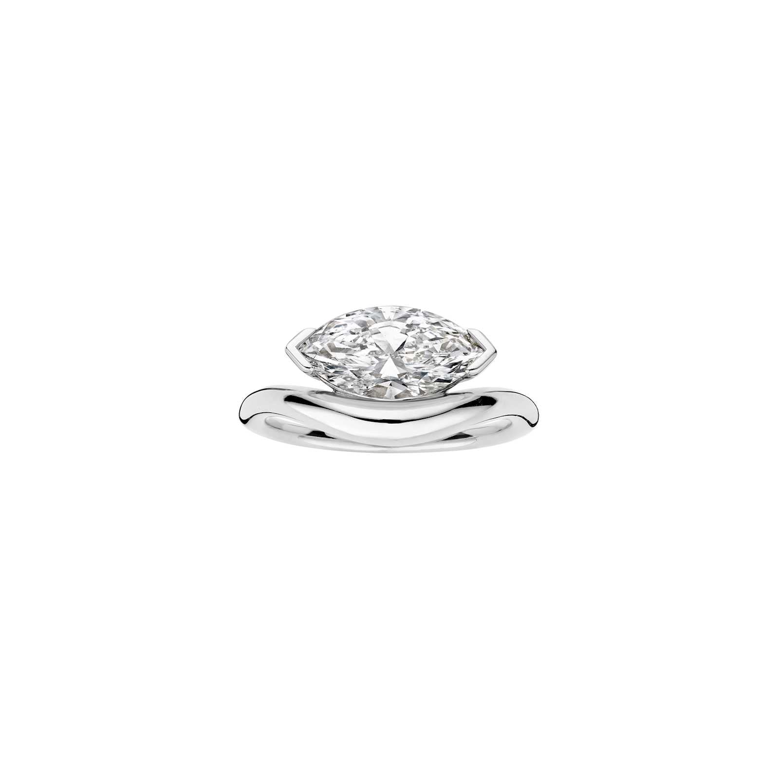 Hidden Halo-1.5 CT Round Lab Grown Diamond Engagement Ring