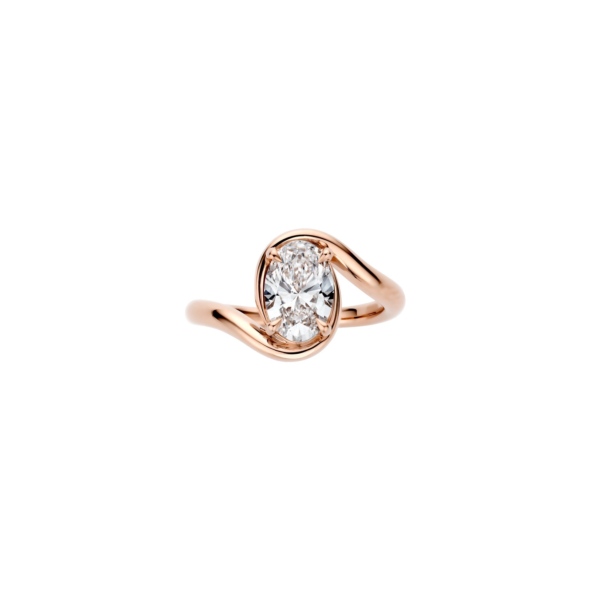 Hidden Halo-1.5 CT Round Lab Grown Diamond Engagement Ring