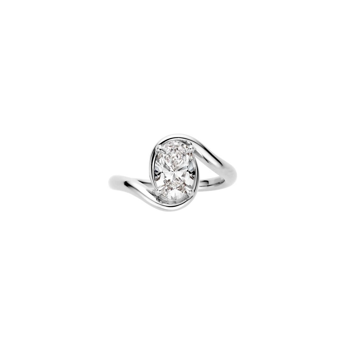 Hidden Halo-1.5 CT Round Lab Grown Diamond Engagement Ring