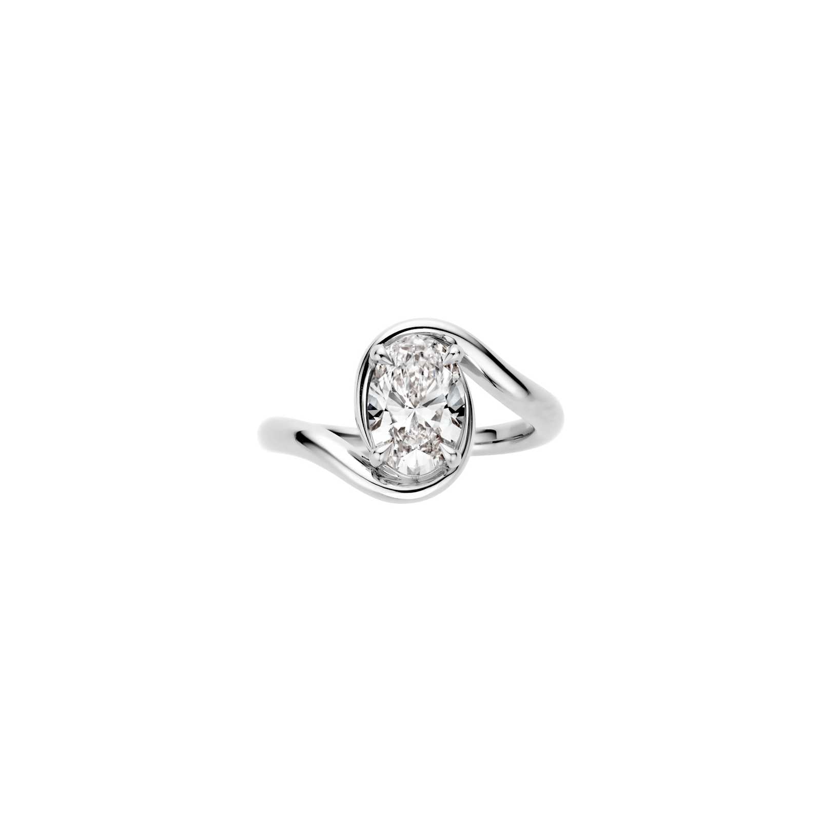 Hidden Halo-1.5 CT Round Lab Grown Diamond Engagement Ring