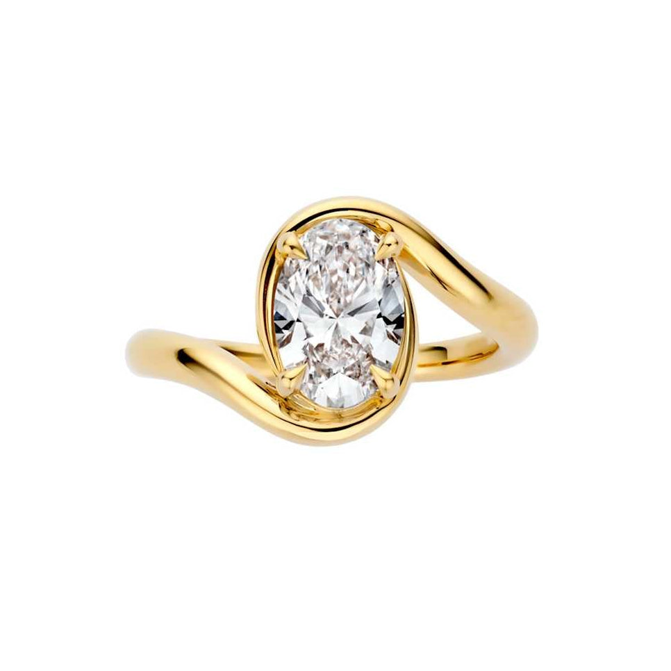 Hidden Halo-1.5 CT Round Lab Grown Diamond Engagement Ring