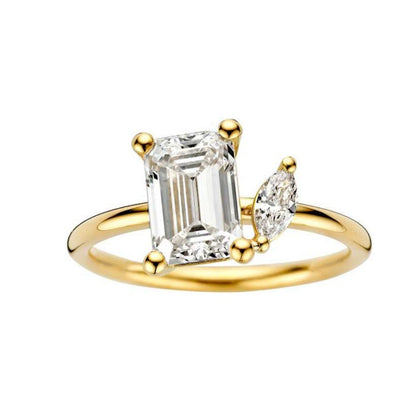 Hidden Halo-1.5 CT Round Lab Grown Diamond Engagement Ring