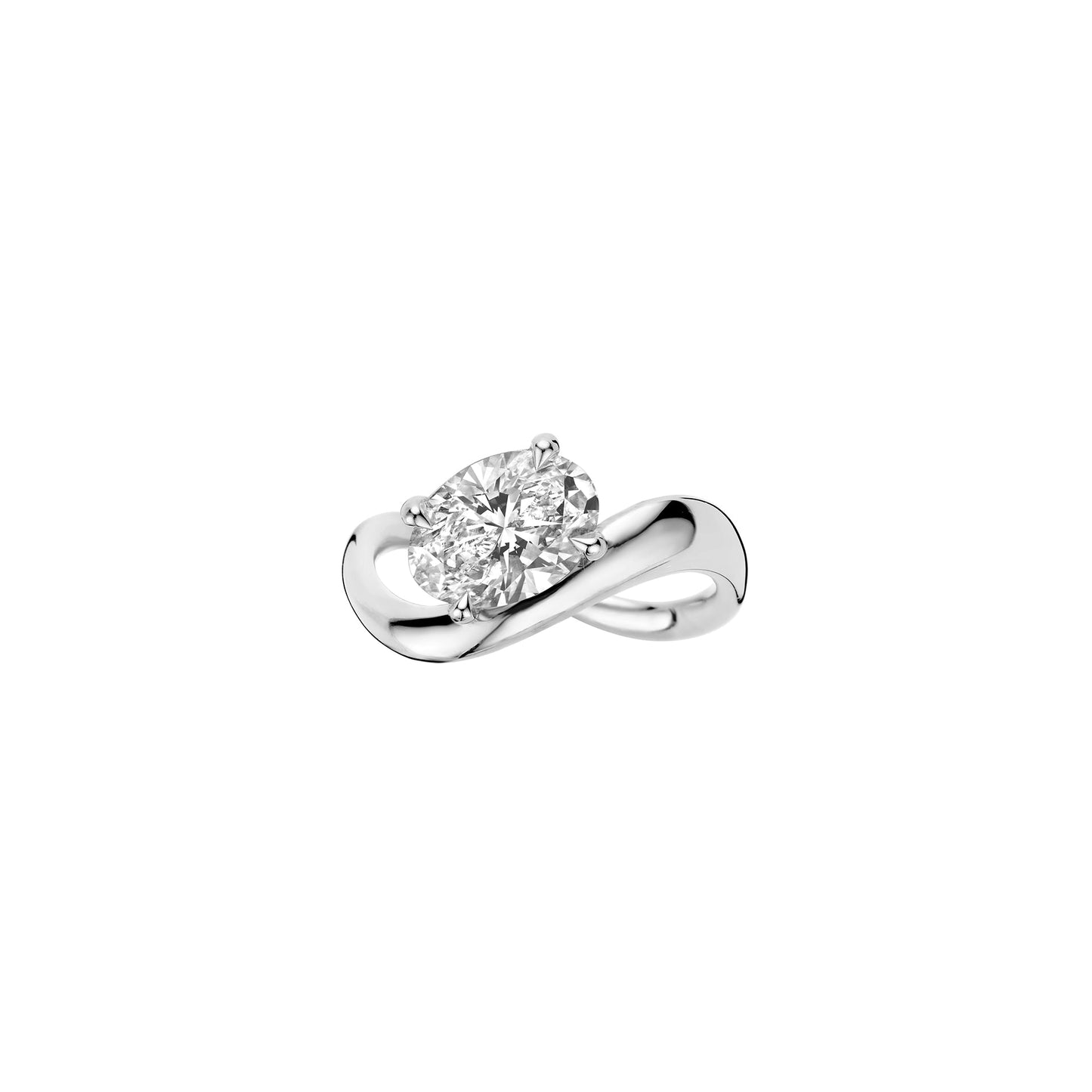 Hidden Halo-1.5 CT Round Lab Grown Diamond Engagement Ring