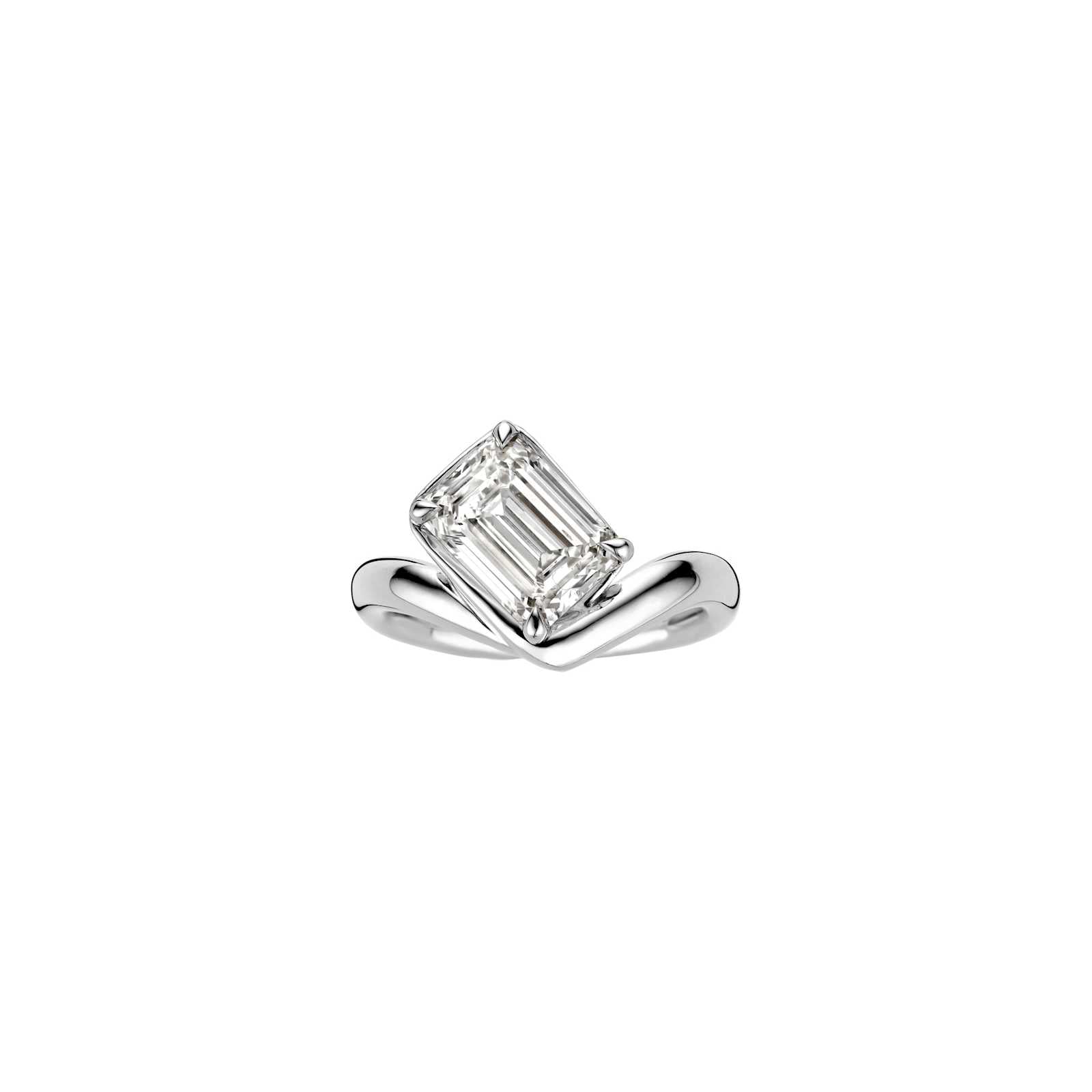 Hidden Halo-1.5 CT Round Lab Grown Diamond Engagement Ring