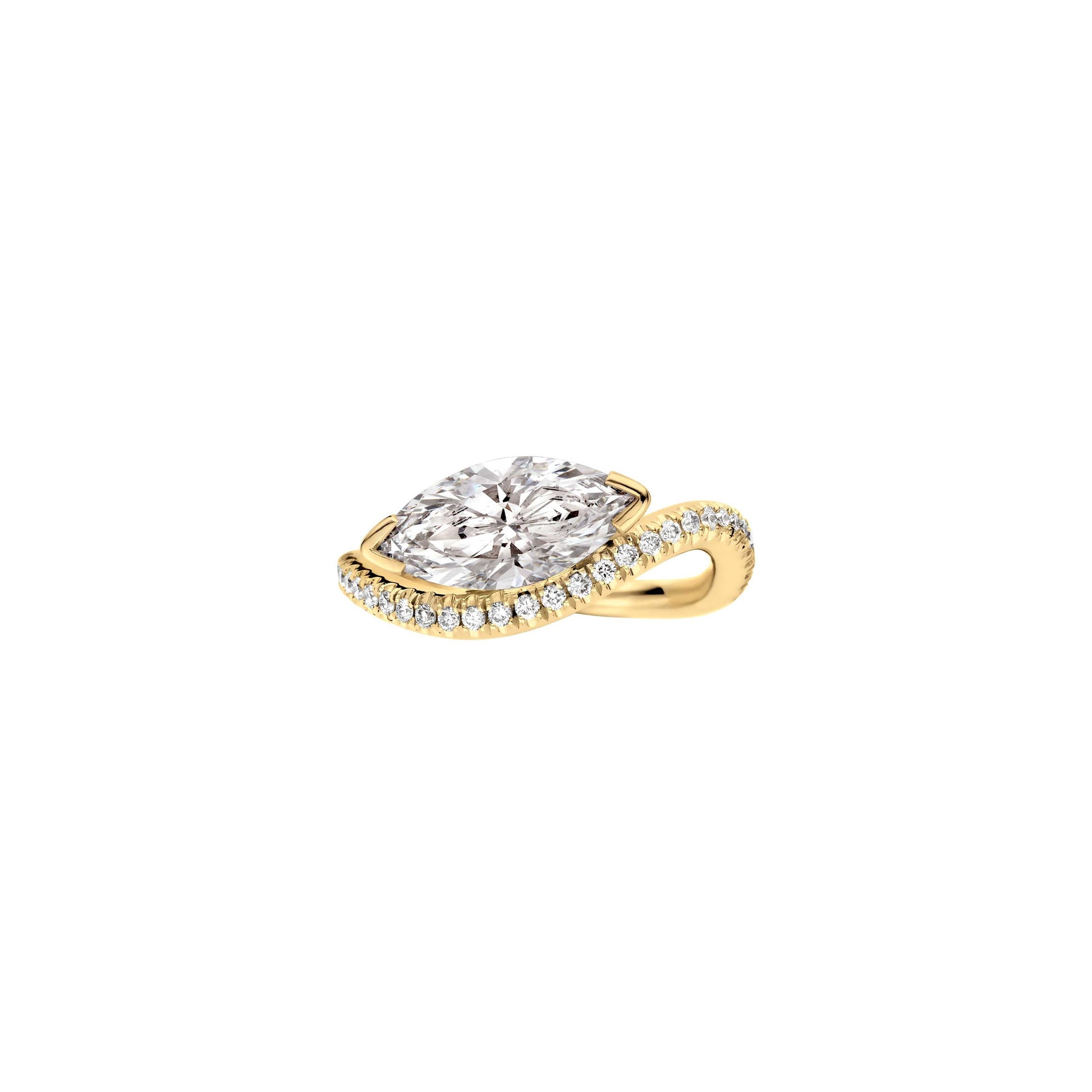 Hidden Halo-1.5 CT Round Lab Grown Diamond Engagement Ring