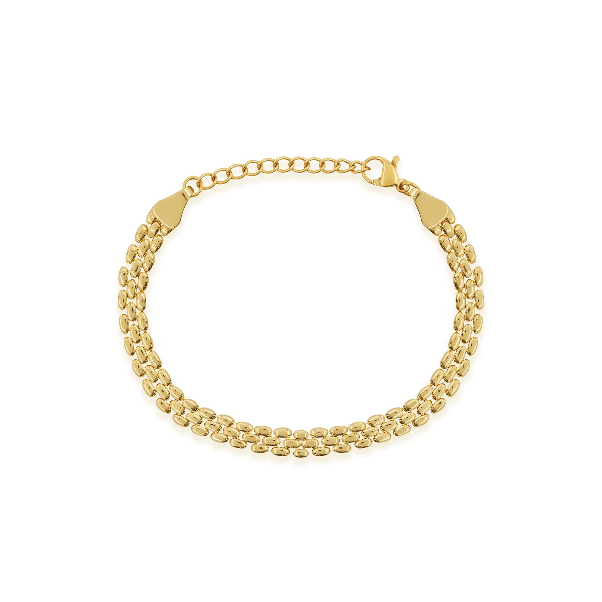 Golden Luxe Double Chain Bracelet 1