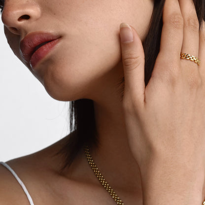 Link Chain Wedding Band 8