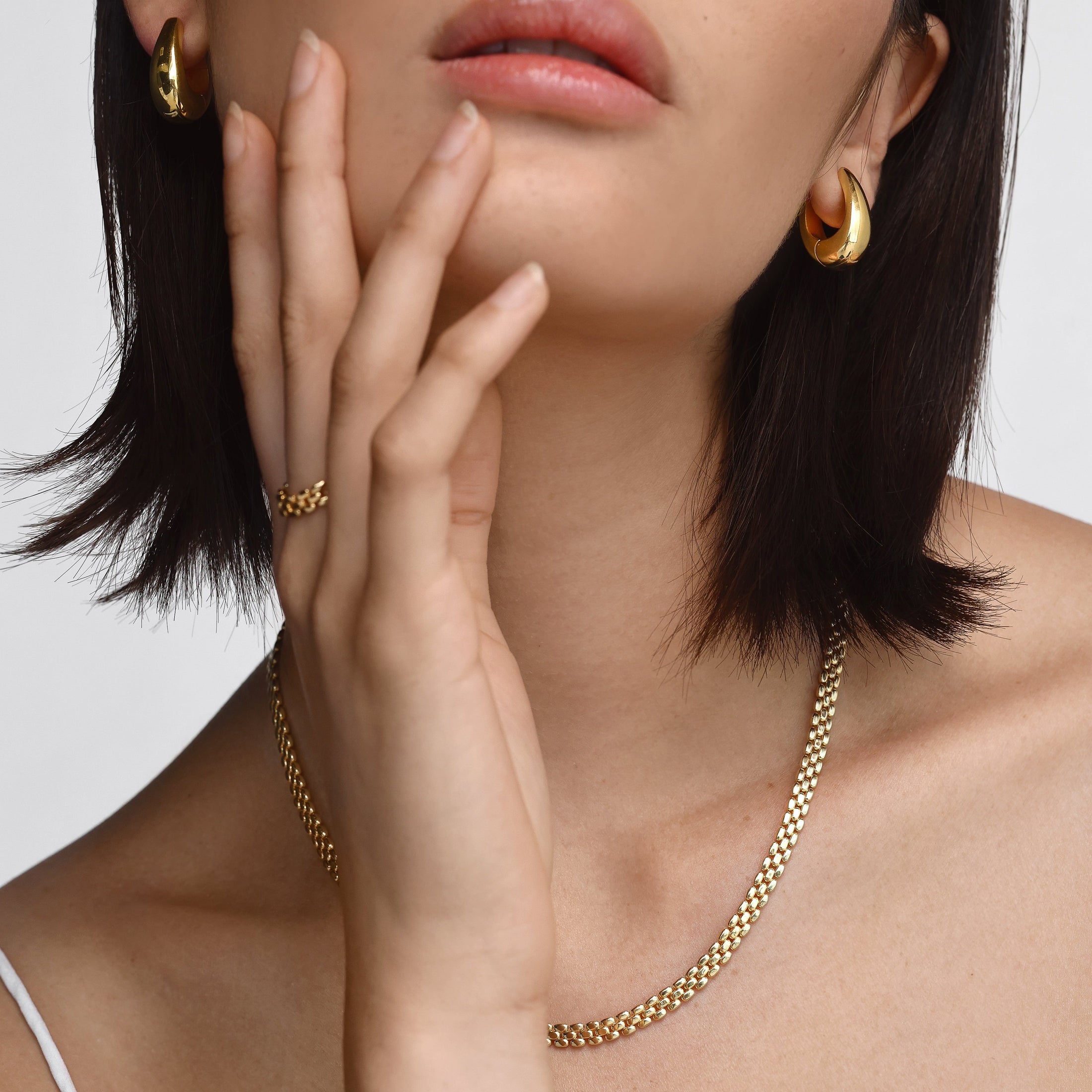 Timeless Gold Huggie Earrings