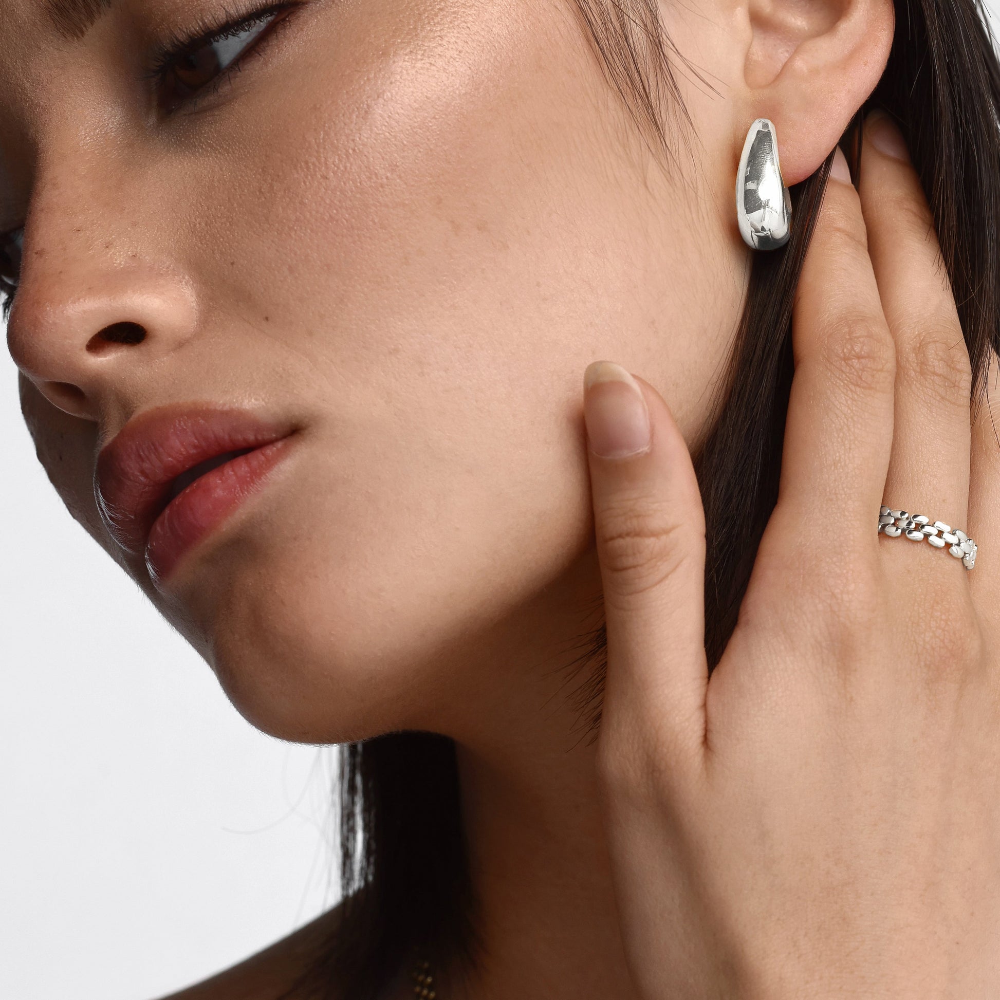 Simple Bag Hoop Earrings 7