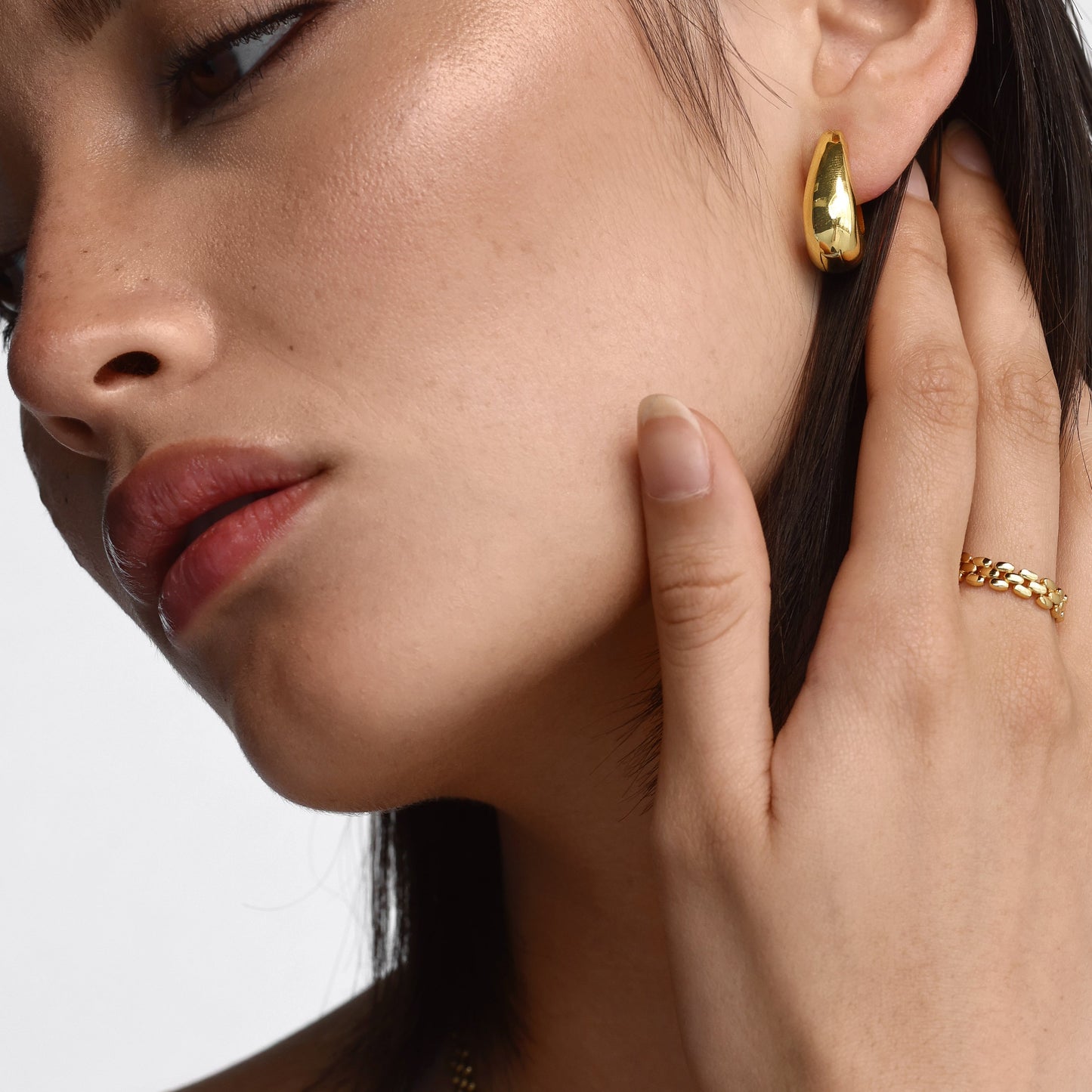 Timeless Gold Huggie Earrings 6