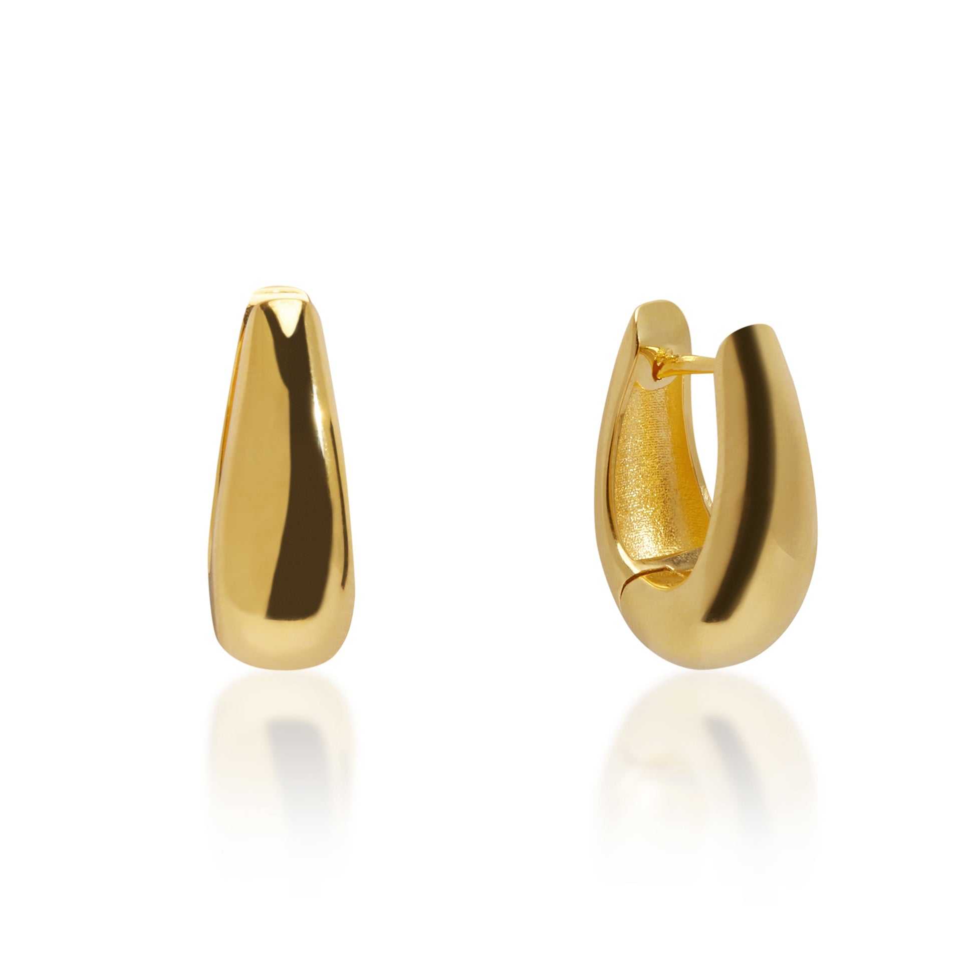 Timeless Gold Huggie Earrings 1